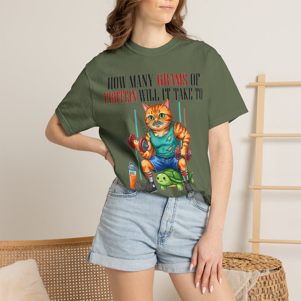 How Many Grams Of Protein Restore The Light In My Eyes Wide Shirt, Buff Gym Cat Tee, Funny Lifting Shirt, Gym Gift