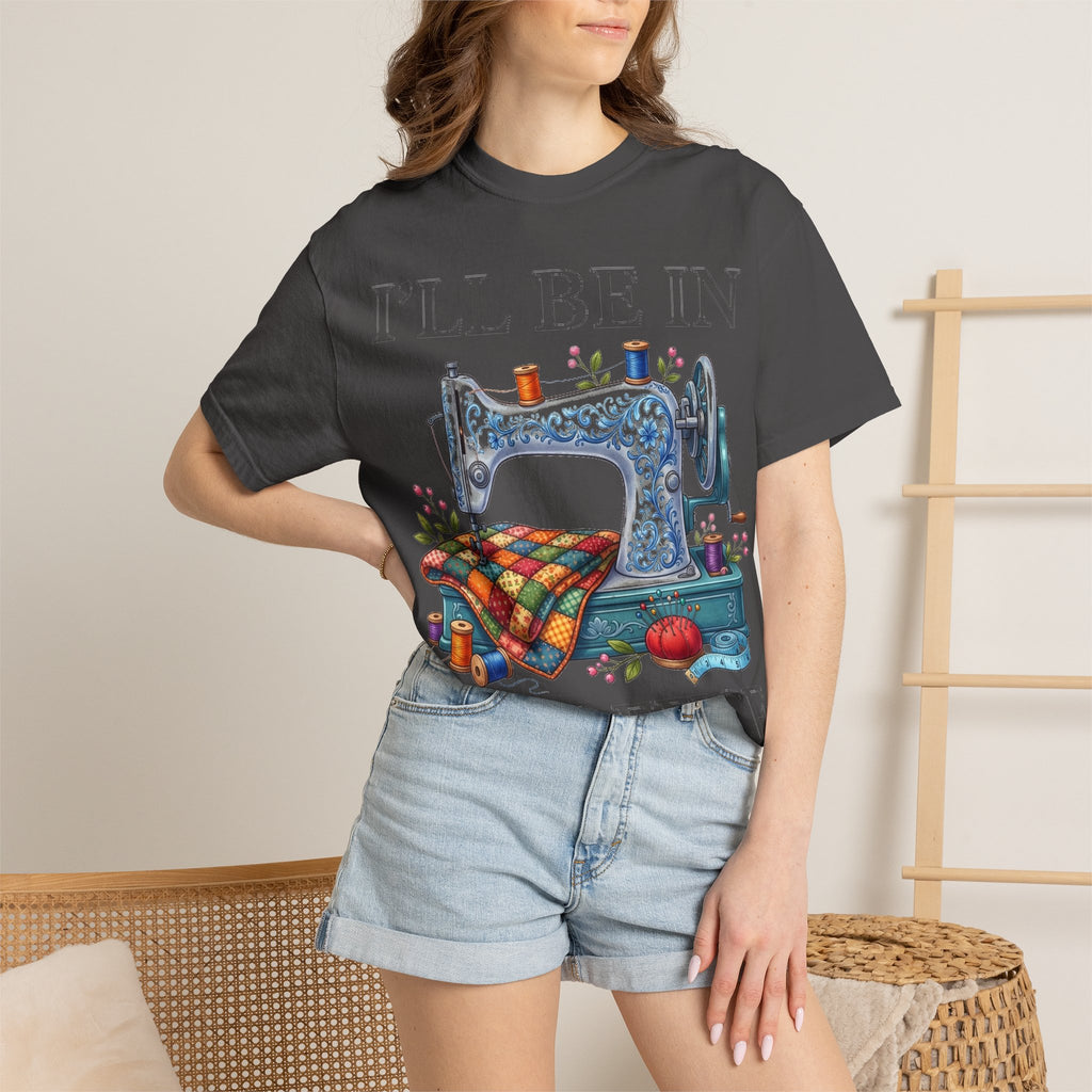 I'll Be In My Office Sewing Shirt, Vintage Sewing Machine Quilter Tee, Funny Seamstress Shirt, Quilter Gift