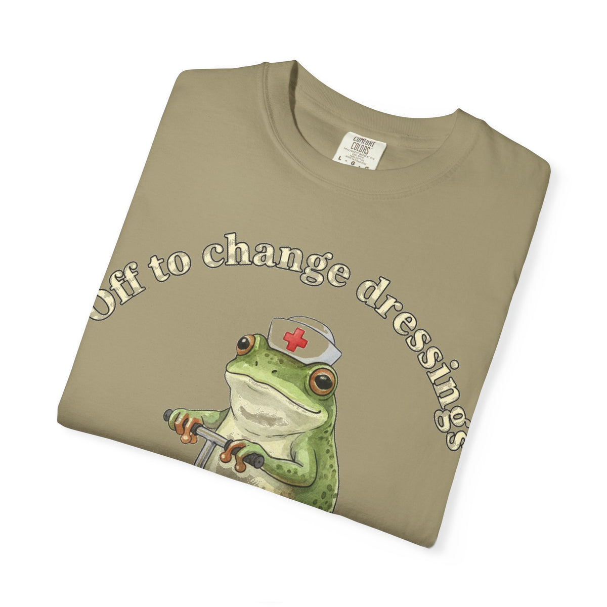 Off To Change Dressings Shirt, Funny Nurse Frog Scooter Tee, Wound Care Nurse Shirt, RN Gift