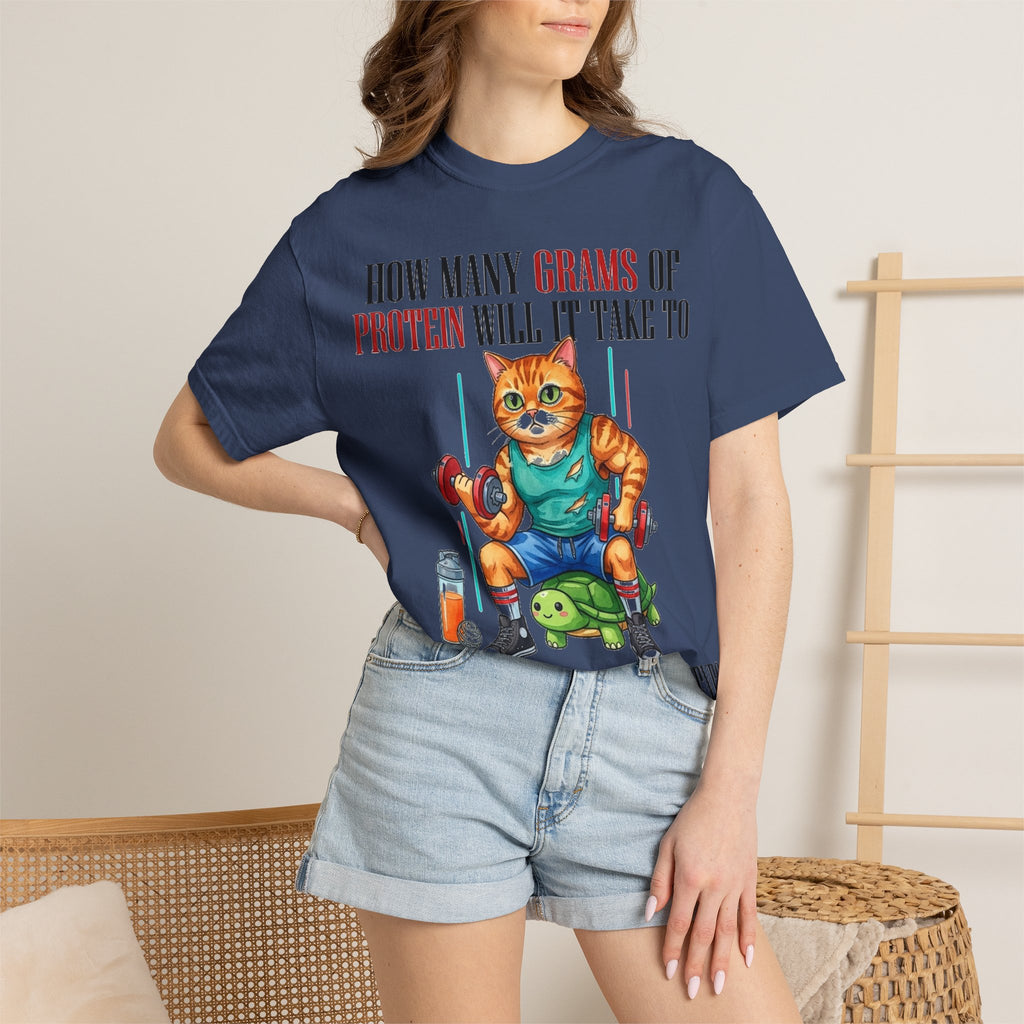 How Many Grams Of Protein Restore The Light In My Eyes Wide Shirt, Buff Gym Cat Tee, Funny Lifting Shirt, Gym Gift