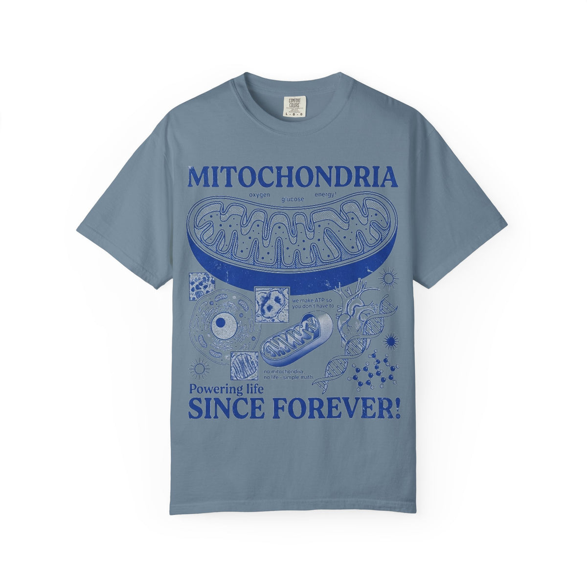 Mitochondria Powering Life Since Forever Shirt, Funny Biology Teacher Tee, Science Nerd Shirt, Student Gift