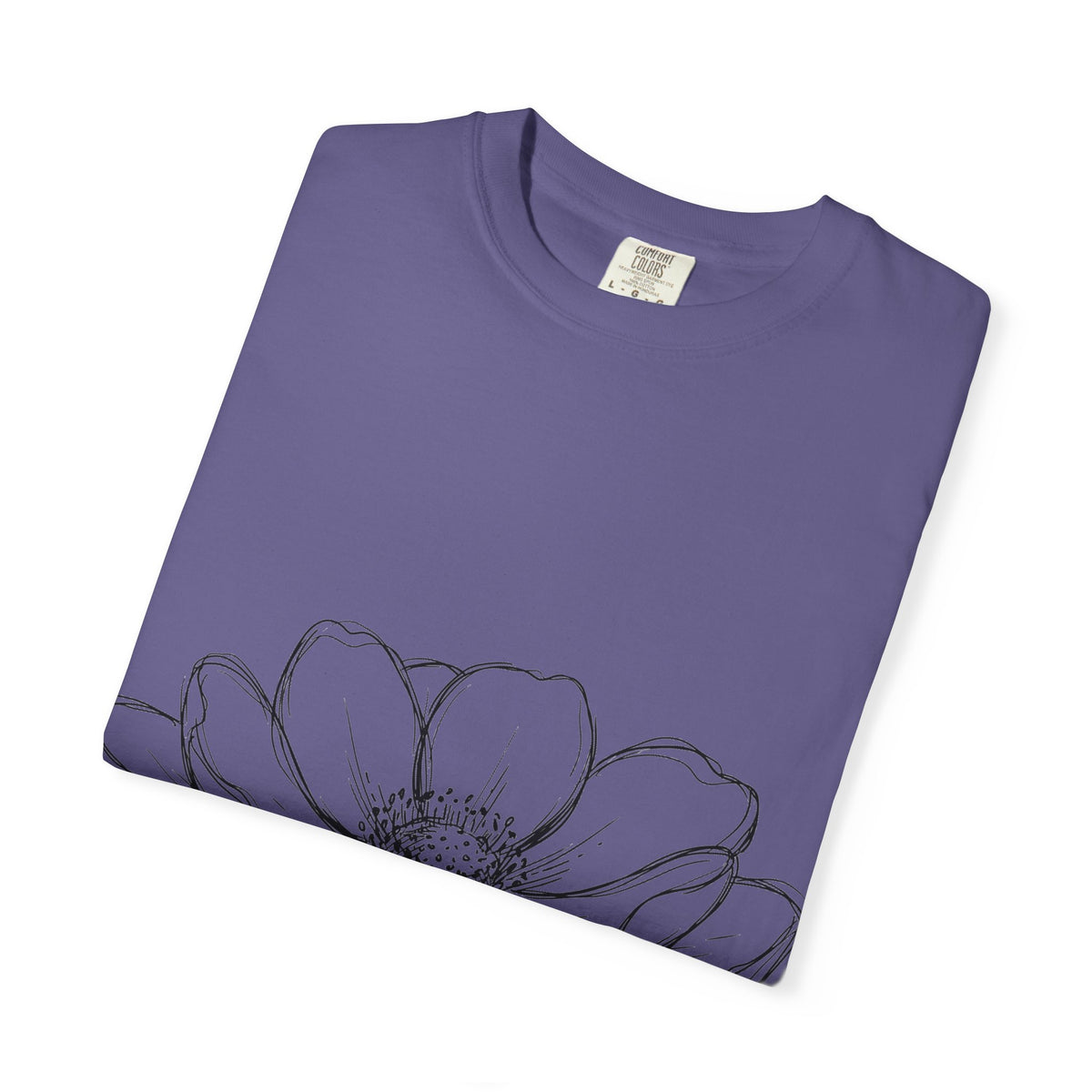 Anemone Flower Line Art Shirt, Minimal Botanical Drawing Tee, Single Bloom Shirt, Plant Lover Gift