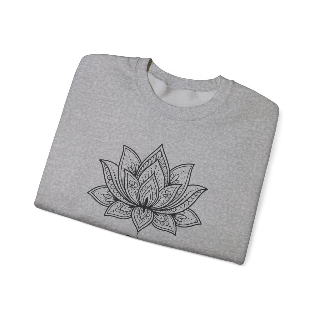 Choose To Be Kind Lotus Sweatshirt, Mandala Lotus Flower Sweatshirt, Yoga Kindness Gift, Boho Line Art Sweatshirt, Meditation Sweatshirt, Mi