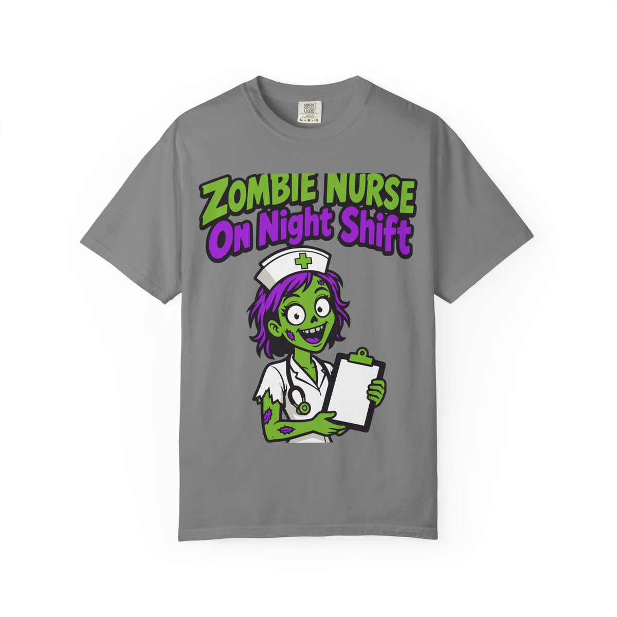 Zombie Nurse On Night Shift Halloween Shirt, Funny Nurse Zombie Tee