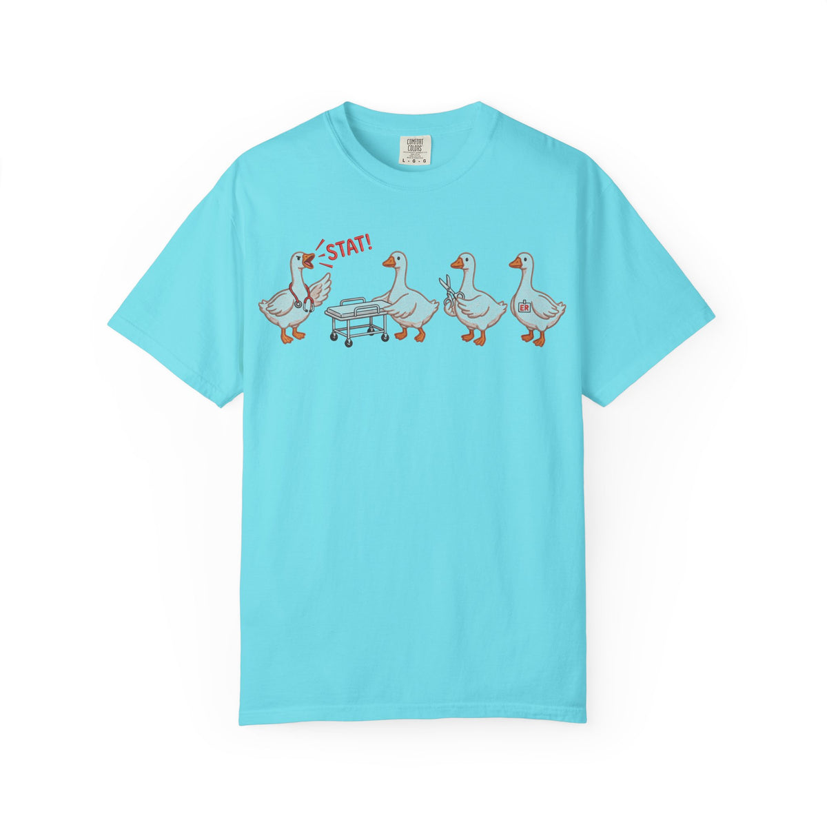 Nurse Goose Squad Stat Shirt, Funny ER Geese Tee, Night Shift Nurse Shirt, RN Team Gift