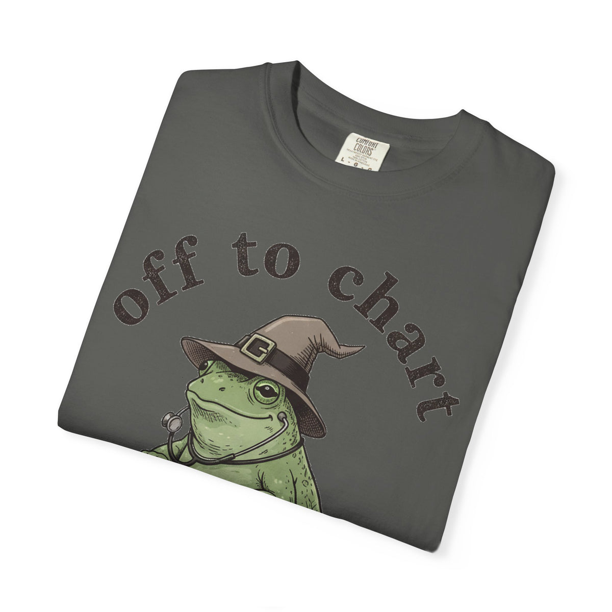 Off To Chart Shirt, Witch Hat Frog Nurse Scooter Tee, Funny Charting RN Shirt, Nurse Gift