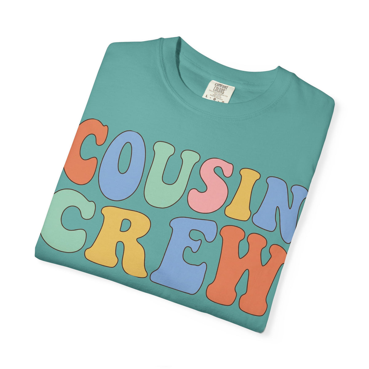 Cousin Crew Shirt, Retro Groovy Bubble Letter Tee, Matching Family Reunion Shirt, Cousin Gift