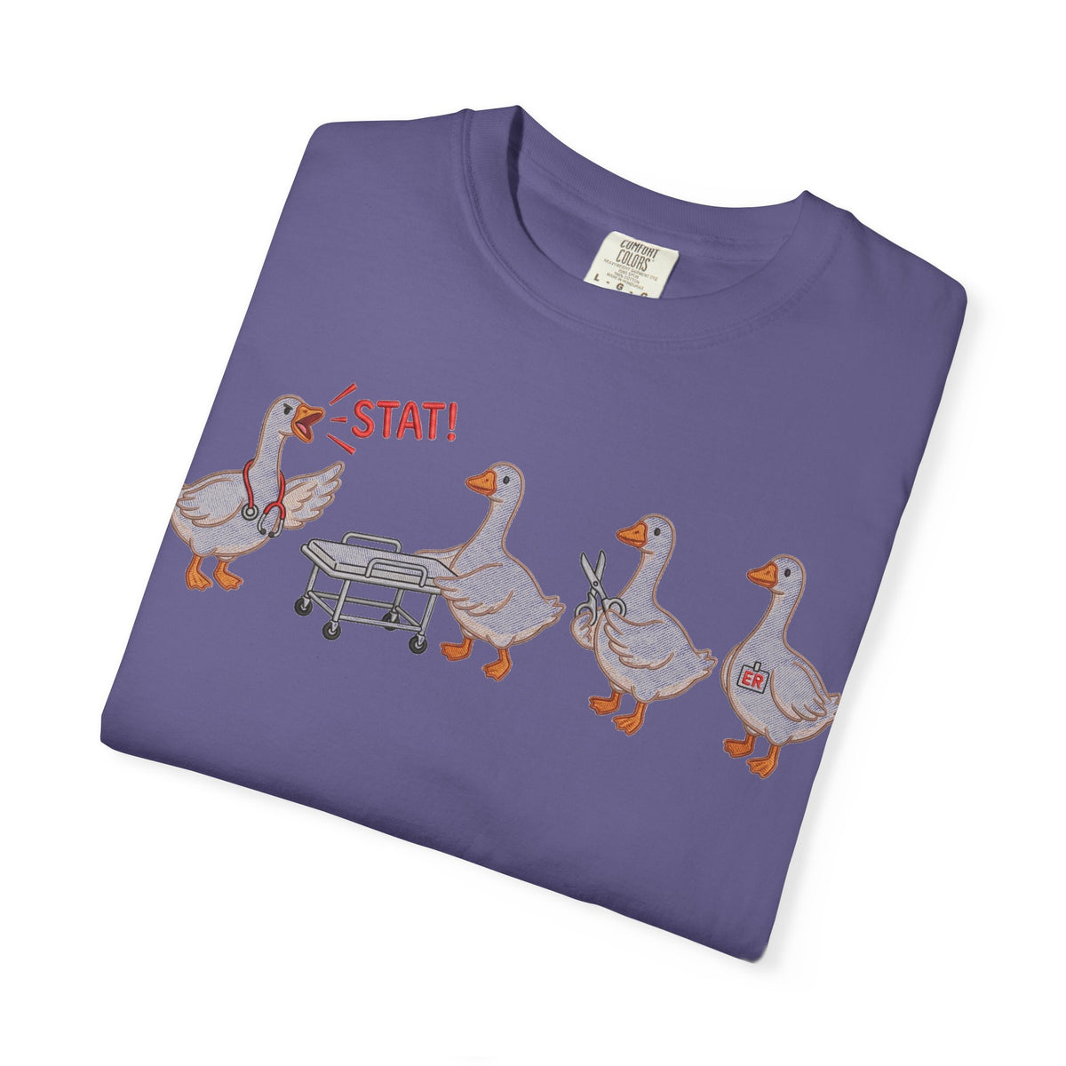 Nurse Goose Squad Stat Shirt, Funny ER Geese Tee, Night Shift Nurse Shirt, RN Team Gift