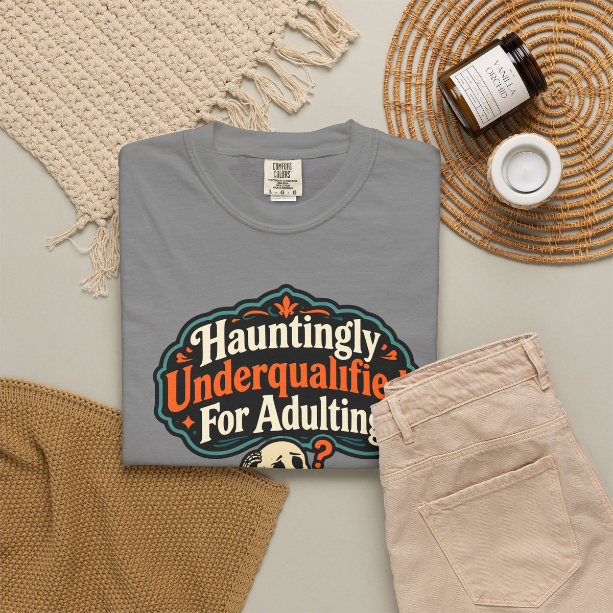 Hauntingly Underqualified For Adulting Halloween Shirt, Funny Skeleton Tee