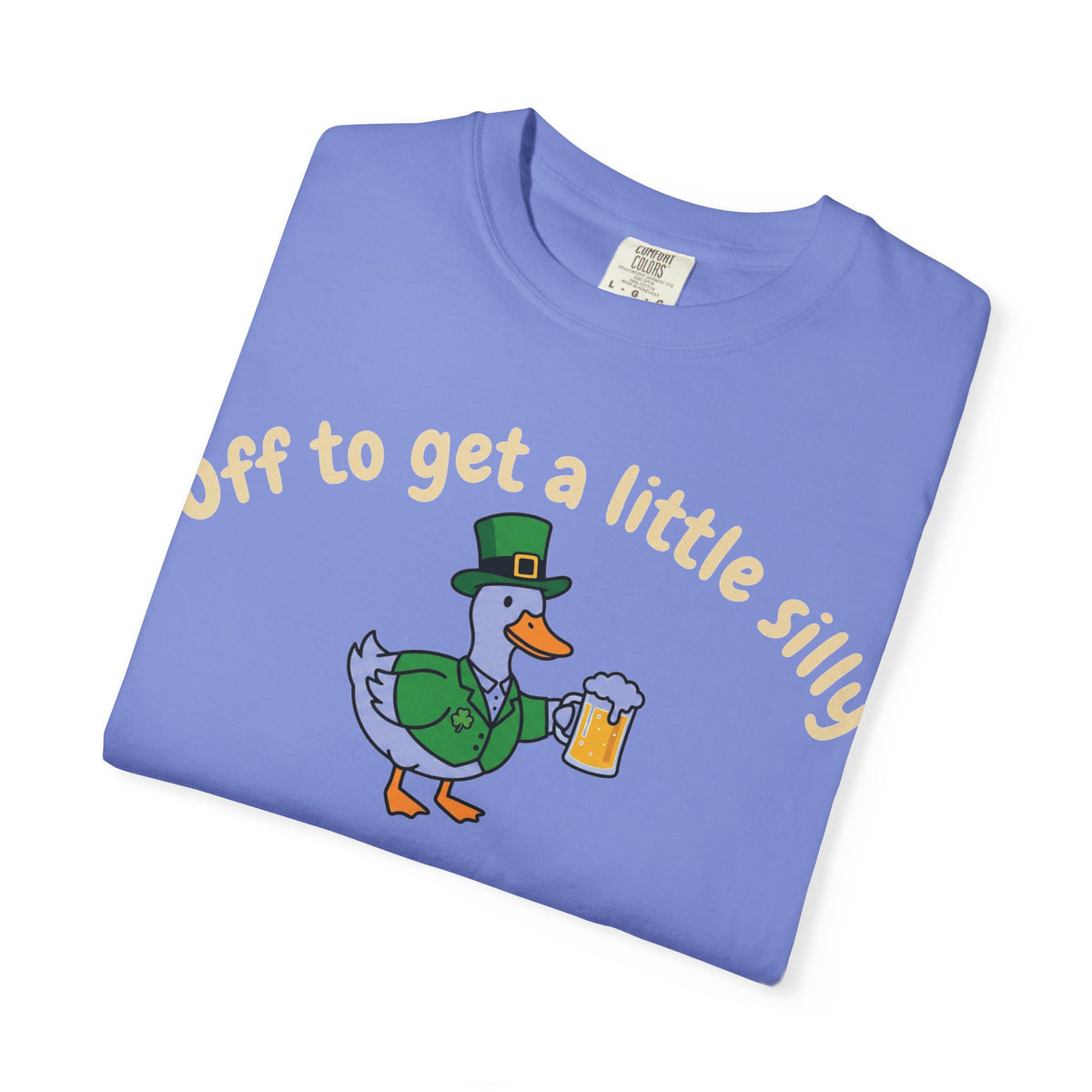 Off To Get A Little Silly Shirt, St Patricks Day Duck Beer Tee, Funny Irish Duck Shirt, Paddys Day Gift