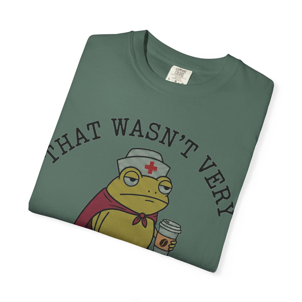 That Wasn't Very Evidence-Based Of You Caped Frog Shirt, Funny Nurse Frog Tee, Nursing Student Shirt, RN Gift