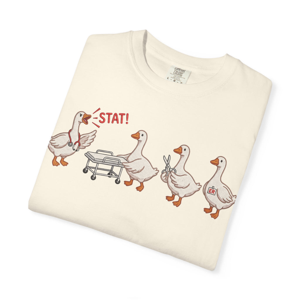 Nurse Goose Squad Stat Shirt, Funny ER Geese Tee, Night Shift Nurse Shirt, RN Team Gift