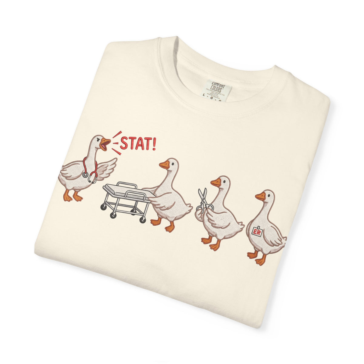 Nurse Goose Squad Stat Shirt, Funny ER Geese Tee, Night Shift Nurse Shirt, RN Team Gift