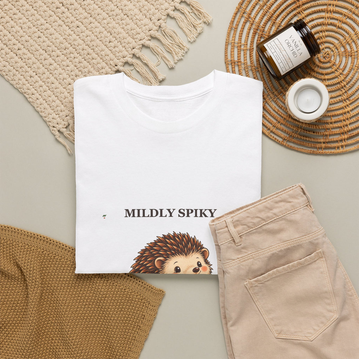 Mildly Spiky Hedgehog Tee — Emotionally Soft