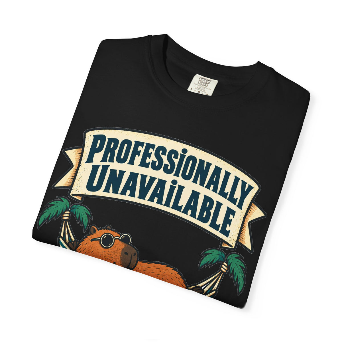Funny Retirement Shirt Professionally Unavailable | Retired Cat Hammock Shirt | Retirement Gift For Him Her
