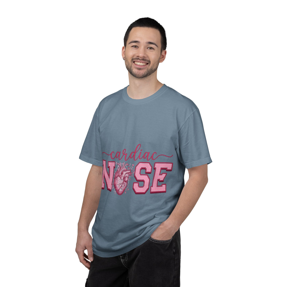 Cardiac Nurse Anatomical Heart Shirt, Pink Varsity Cardiology Tee, Cardiac RN Shirt, Nurse Gift