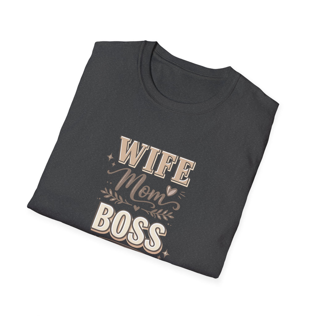 Wife Mom Boss Shirt, Mom Life Graphic Tee, Mothers Day Gift