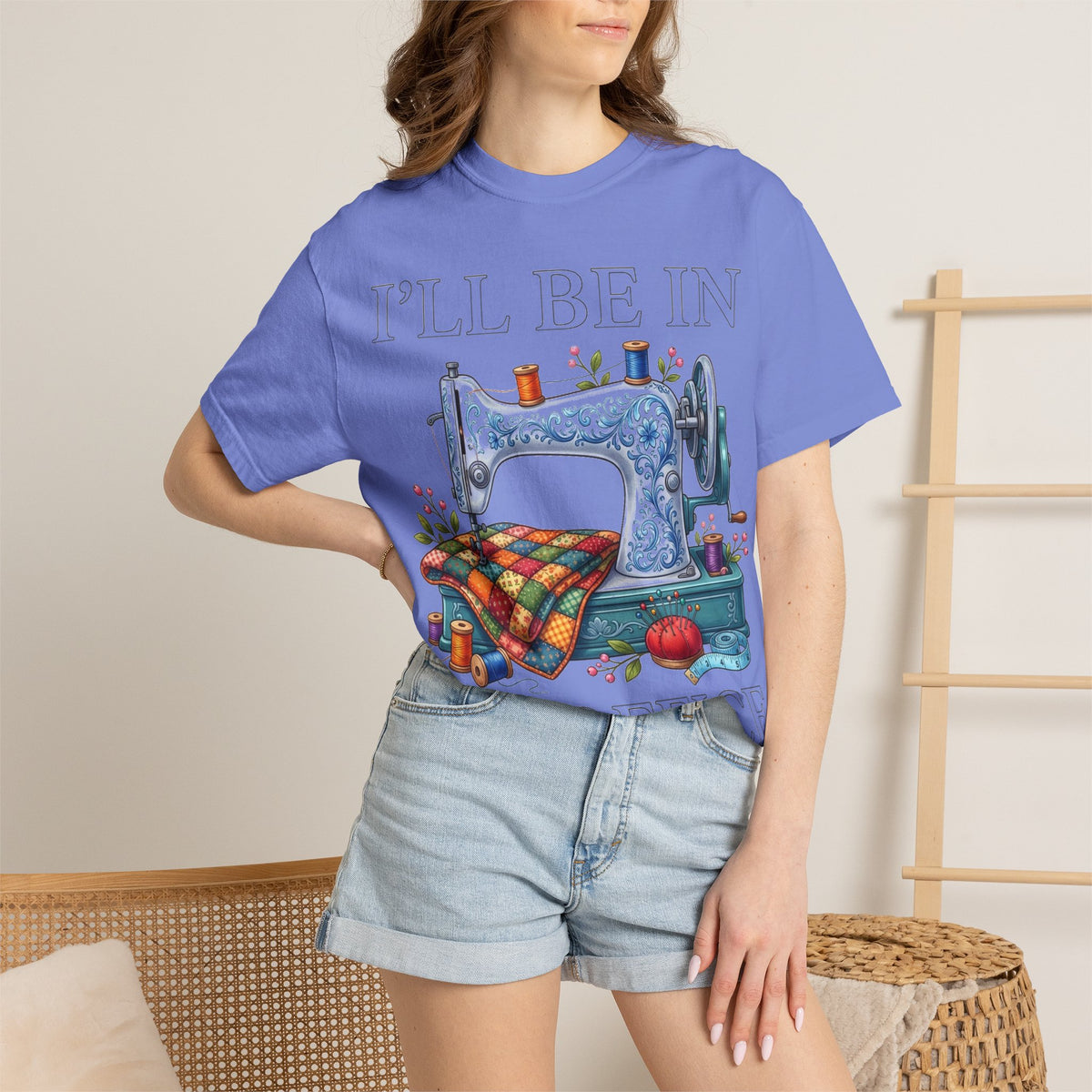 I'll Be In My Office Sewing Shirt, Vintage Sewing Machine Quilter Tee, Funny Seamstress Shirt, Quilter Gift