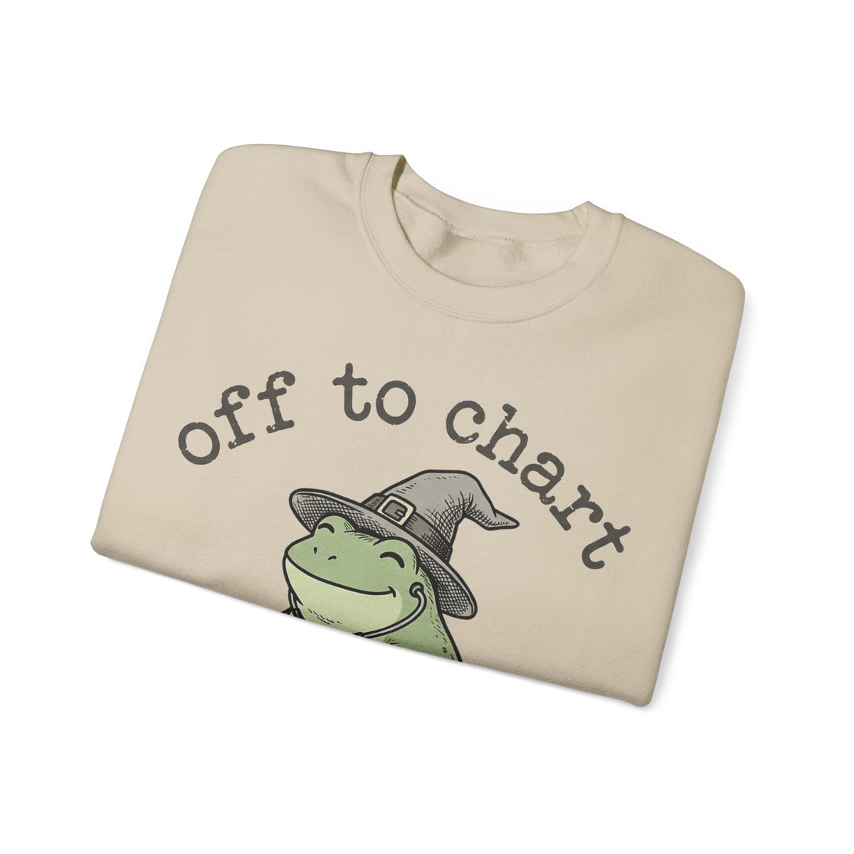 Off To Chart Frog Nurse Sweatshirt, Witch Hat Frog on Scooter Sweatshirt, Funny Halloween Nurse Sweatshirt, Spooky Nursing Student Gift, RN
