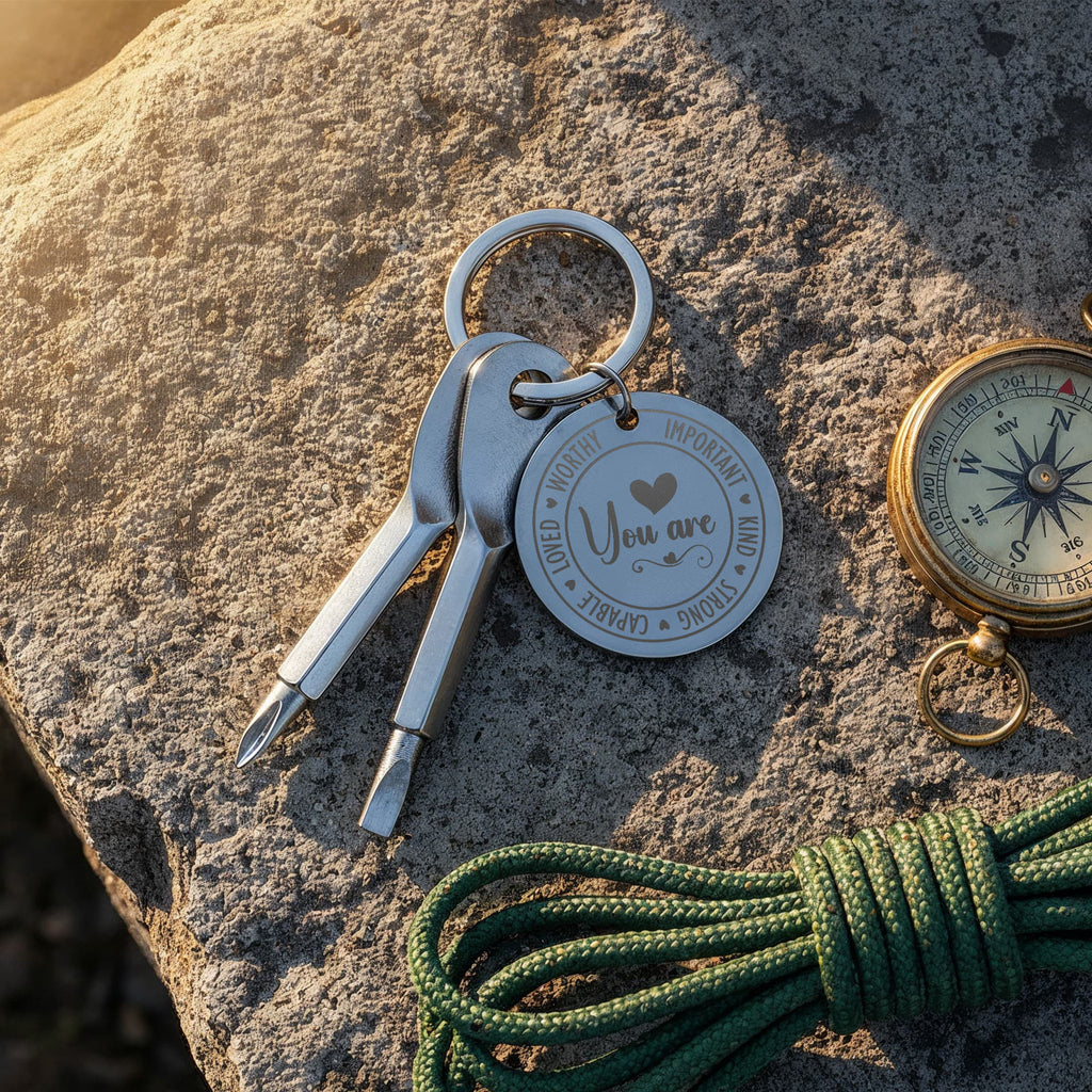 You Are Important Screwdriver Keychain, Inspirational Gift