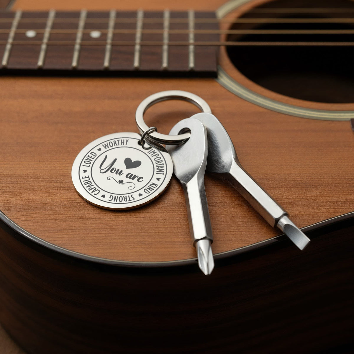 You Are Important Screwdriver Keychain, Inspirational Gift