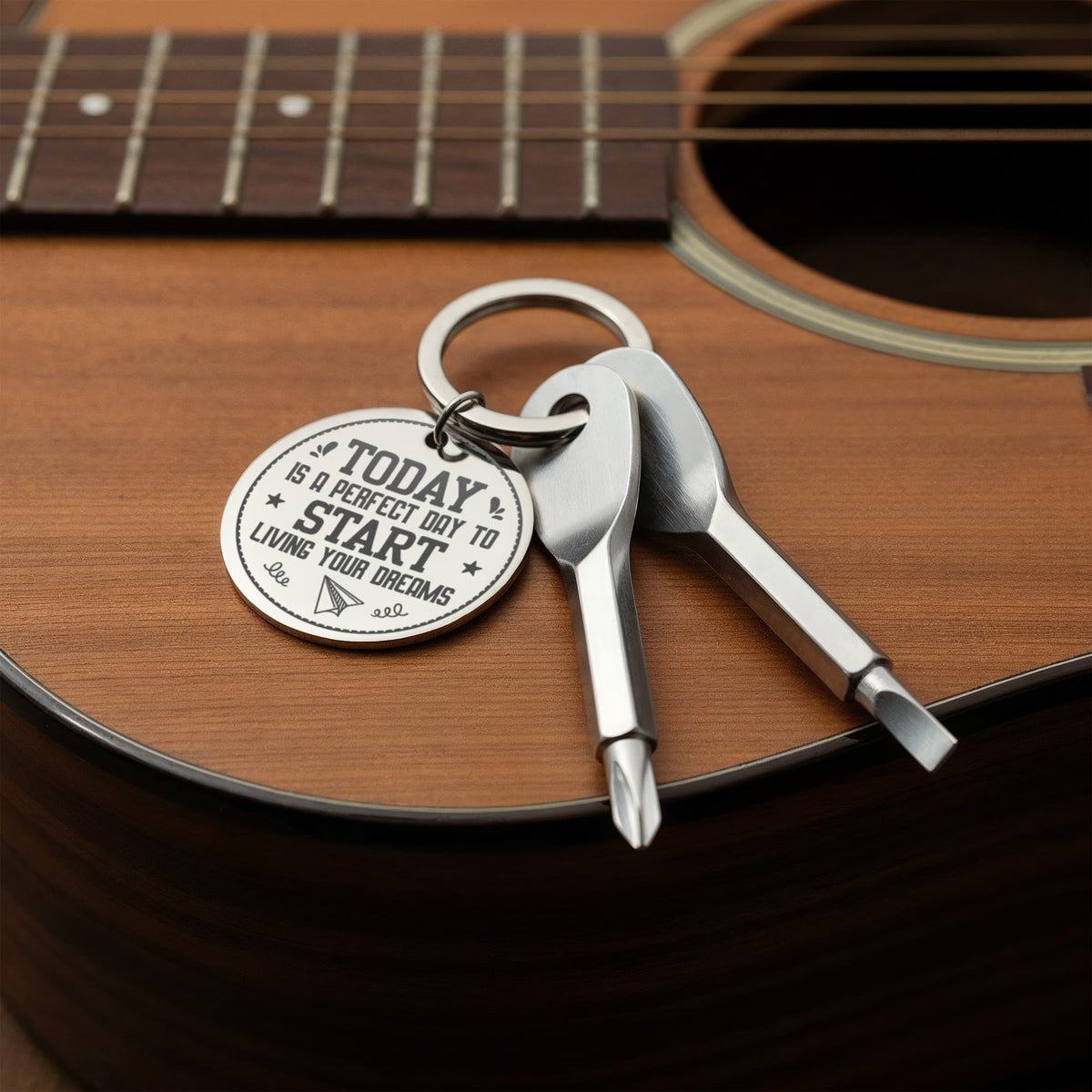 Today Is A Perfect Day Screwdriver Keychain, Motivational Gift