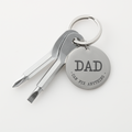 Dad Can Fix Anything Screwdriver Keychain, Dad Gift