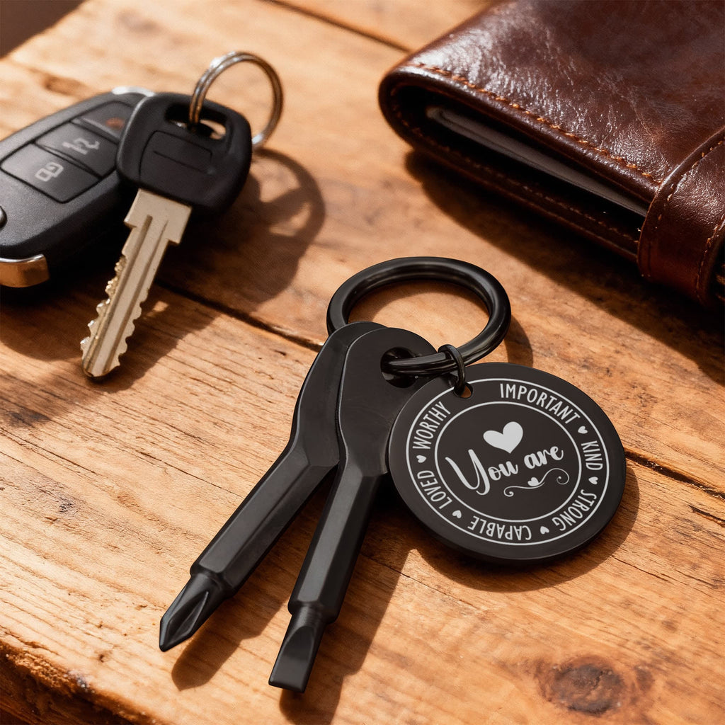 You Are Important Screwdriver Keychain, Inspirational Gift