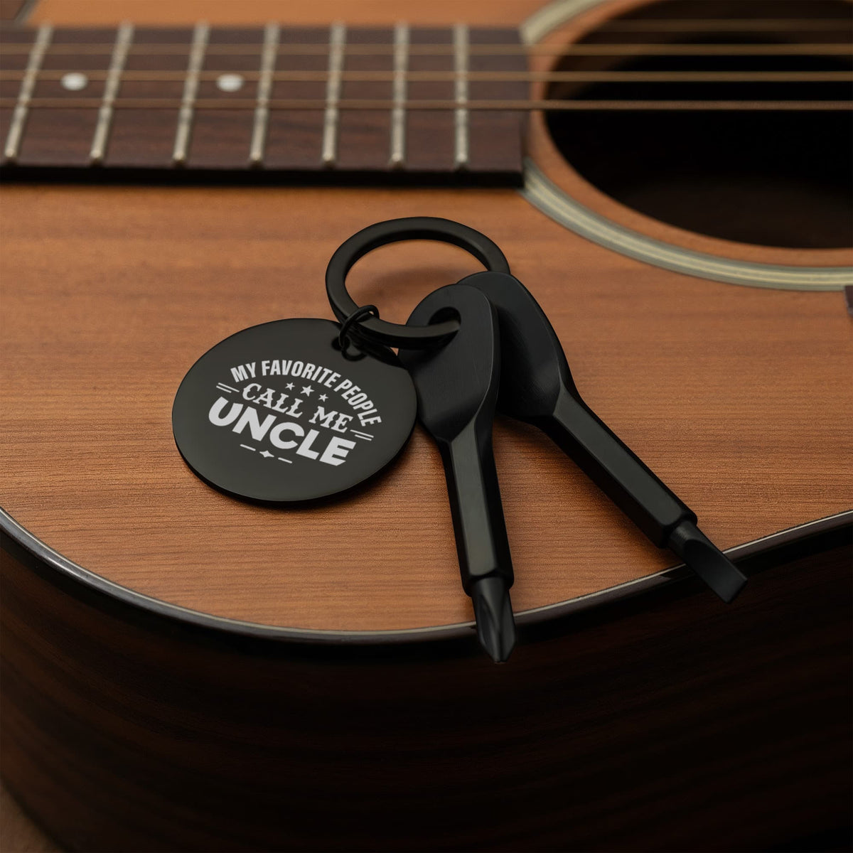 My Favorite People Call Me Uncle Screwdriver Keychain