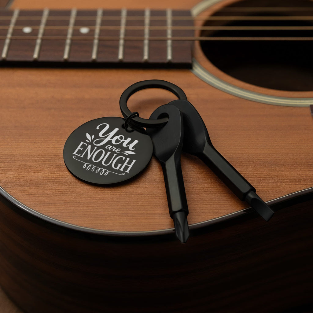You Are Enough Screwdriver Keychain, Inspirational Gift