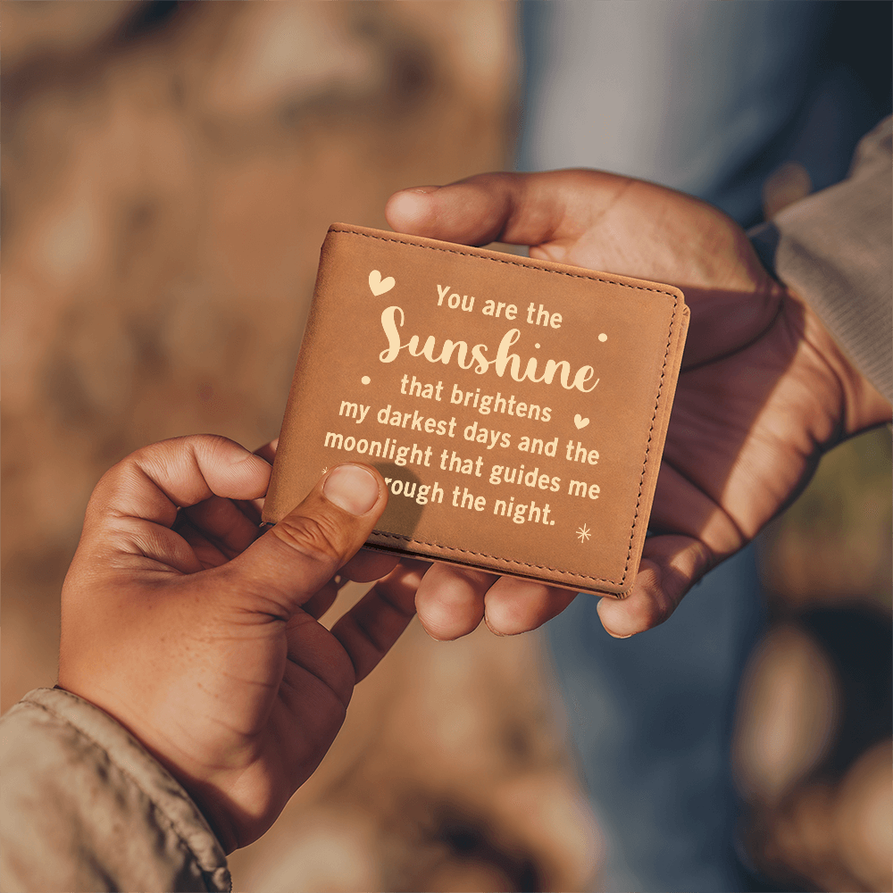 You Are The Sunshine Of My Life — Graphic Leather Wallet