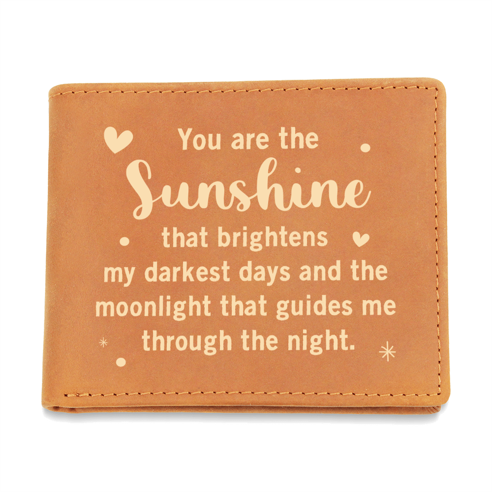You Are The Sunshine Of My Life — Graphic Leather Wallet