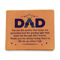 Dad, You Are The Anchor — Graphic Leather Wallet