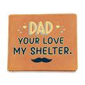 Dad, Your Love Is My Shelter — Graphic Leather Wallet
