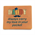 Daddy, I Will Always Carry Your Love — Graphic Leather Wallet