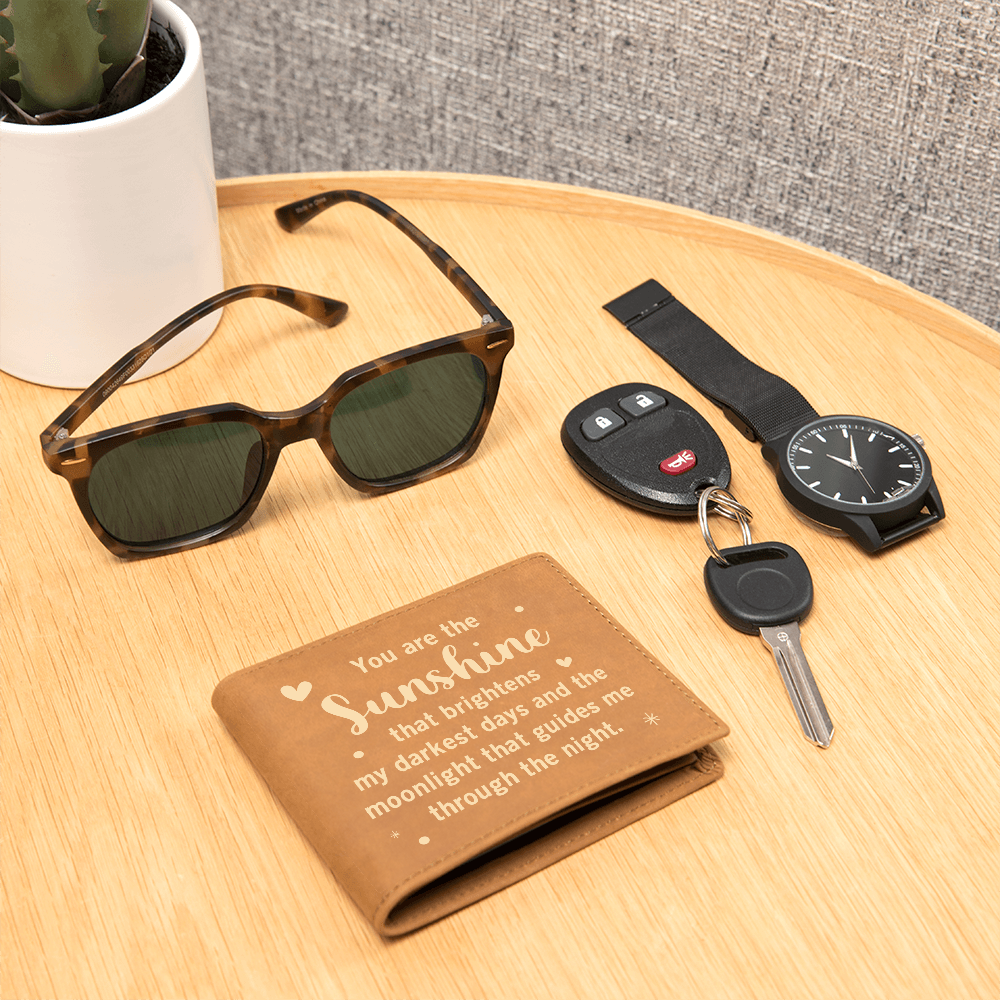 You Are The Sunshine Of My Life — Graphic Leather Wallet
