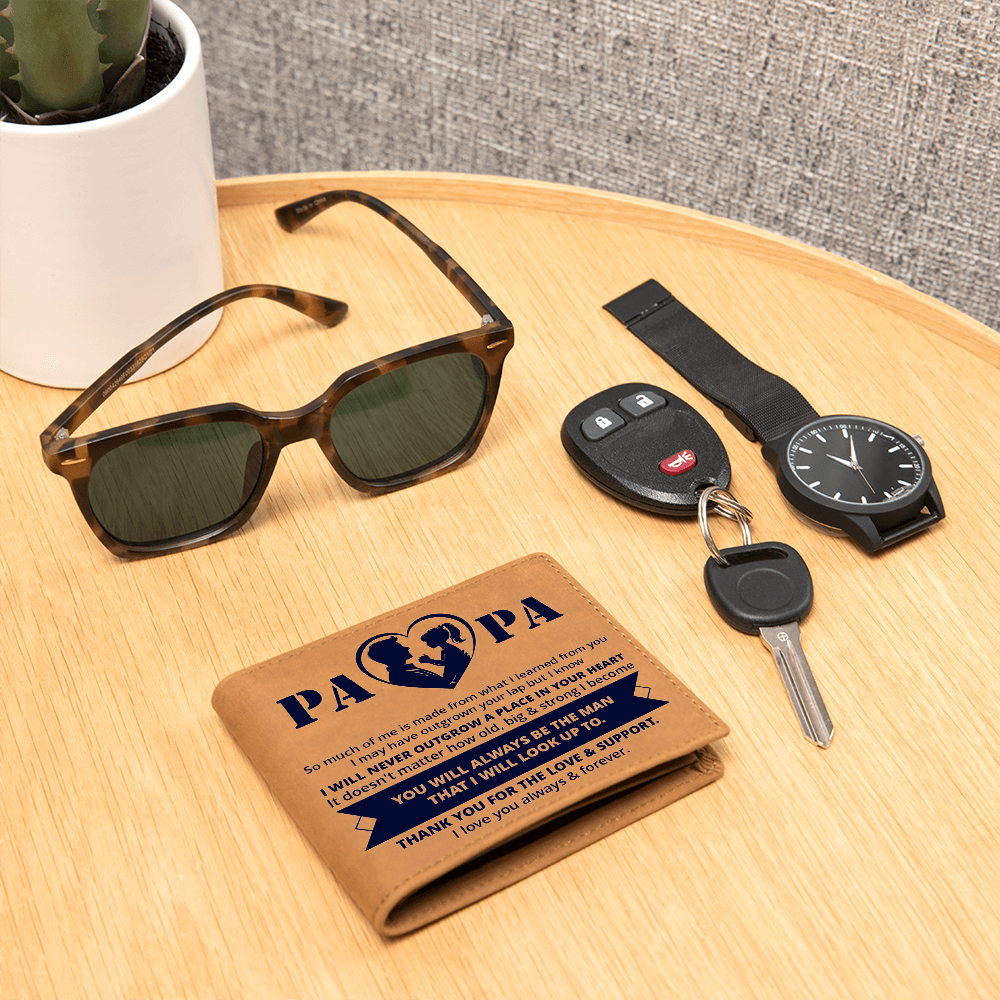 Papa, So Much Of Me — Graphic Leather Wallet