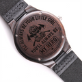 I'll Always Be Your Little Girl — Firefighter — Engraved Wood Watch
