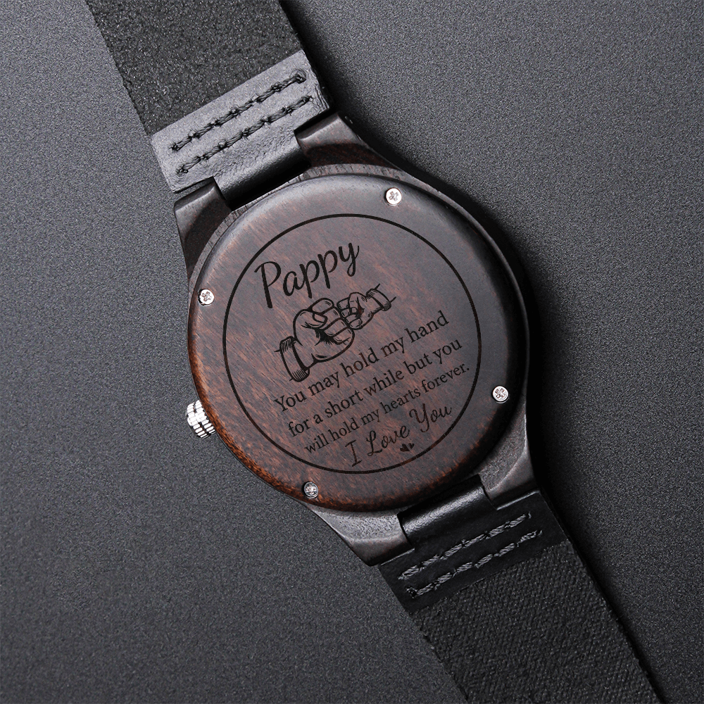 Pappy — Engraved Wood Watch