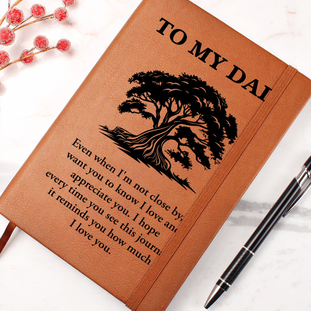 To My Dad — Graphic Leather Journal