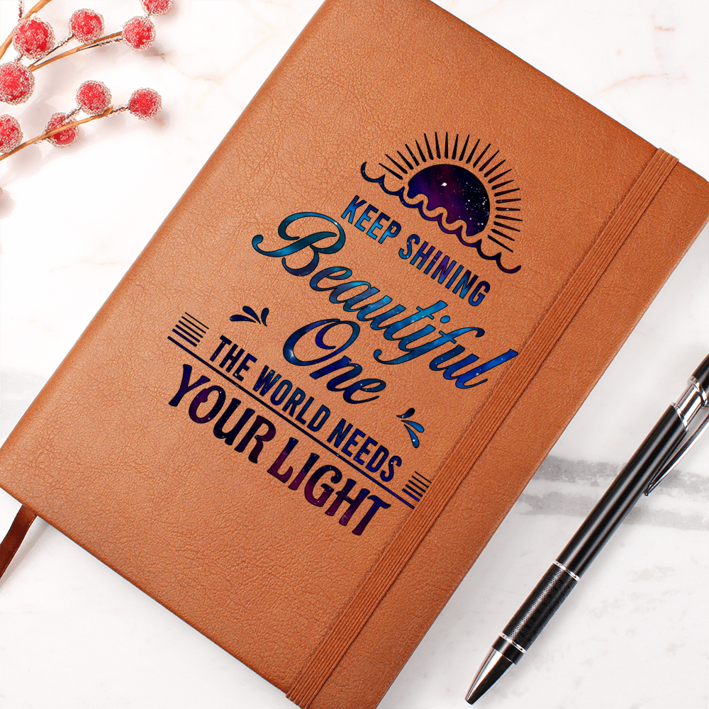 Dear Daughter, Keep Shining — Graphic Leather Journal
