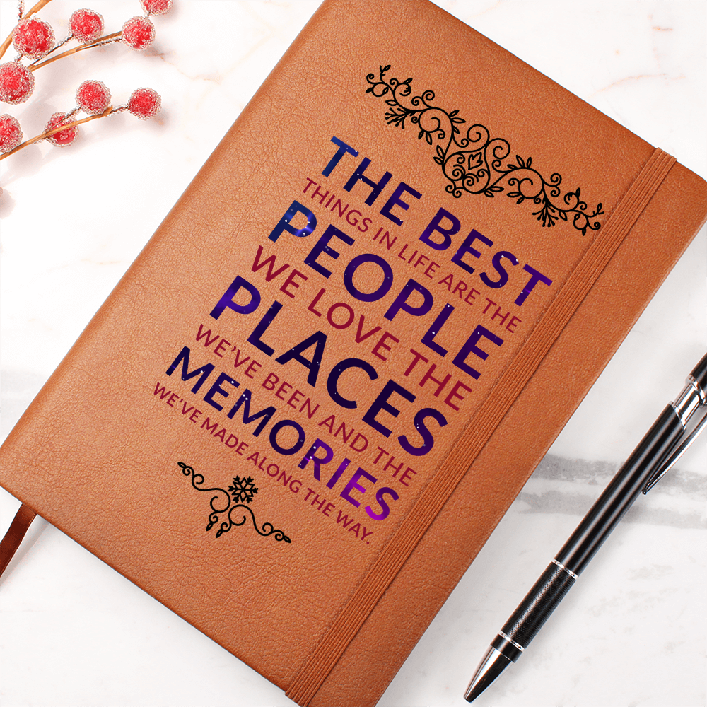 The Best Things In Life Are Free — Graphic Leather Journal