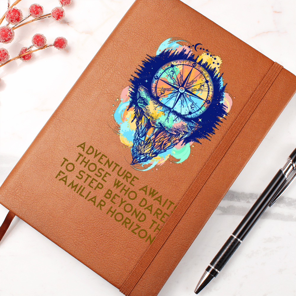 Adventure Awaits — Graphic Leather Journal