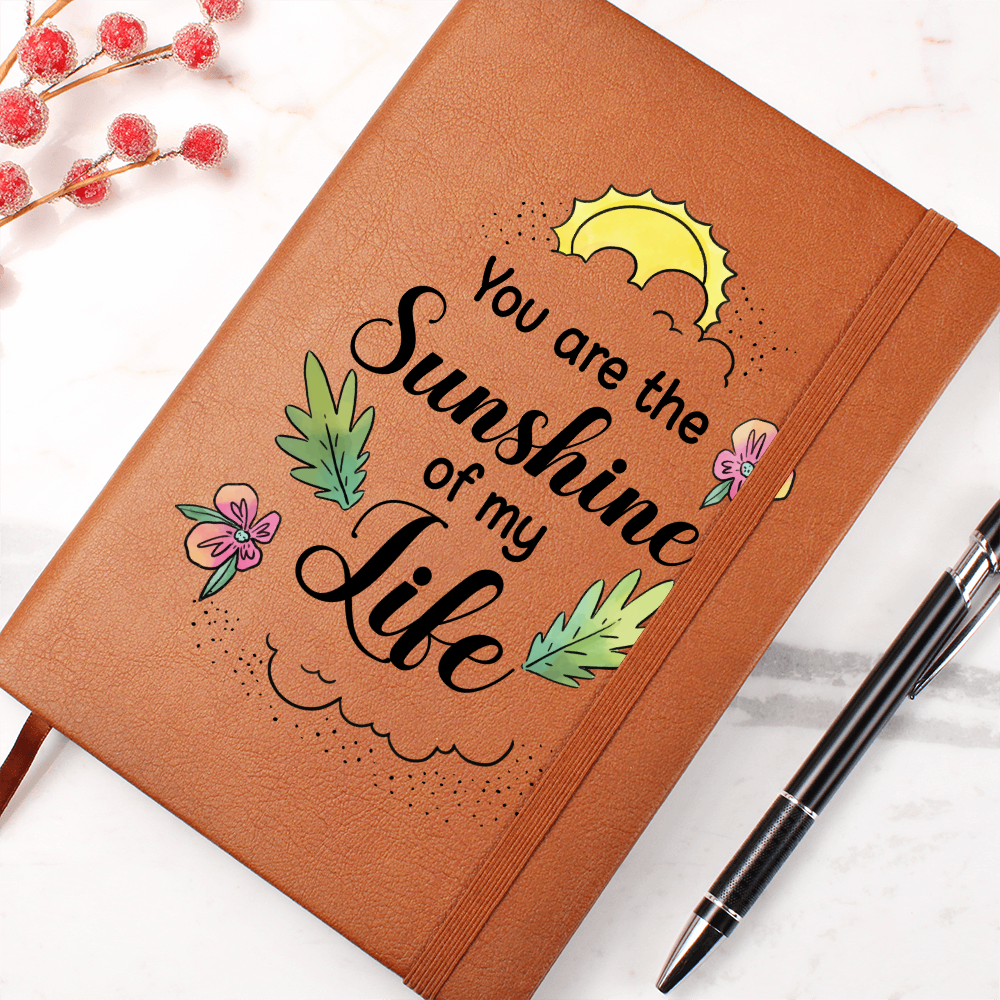 You Are The Sunshine Of My Life — Graphic Leather Journal