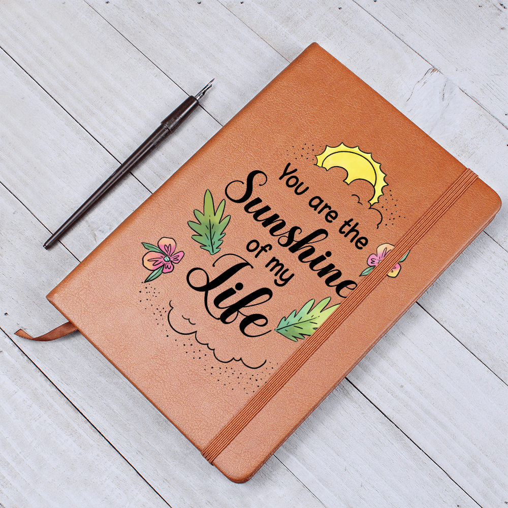 You Are The Sunshine Of My Life — Graphic Leather Journal