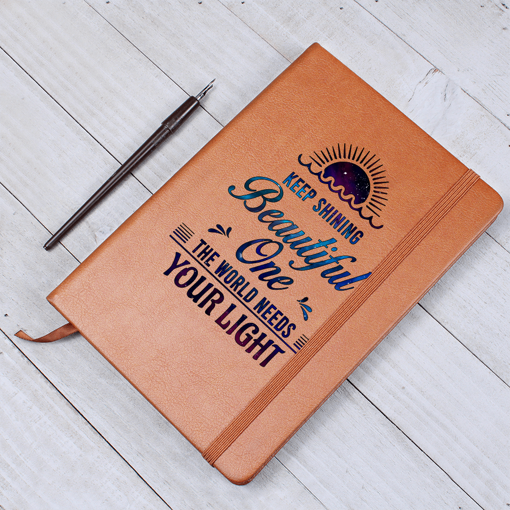Dear Daughter, Keep Shining — Graphic Leather Journal