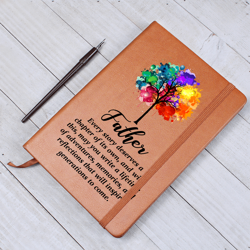Father, Every Story Deserves A Chapter — Graphic Leather Journal