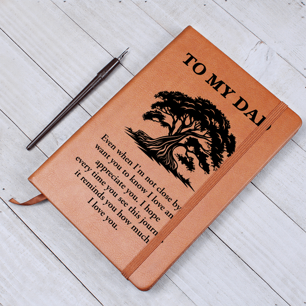 To My Dad — Graphic Leather Journal
