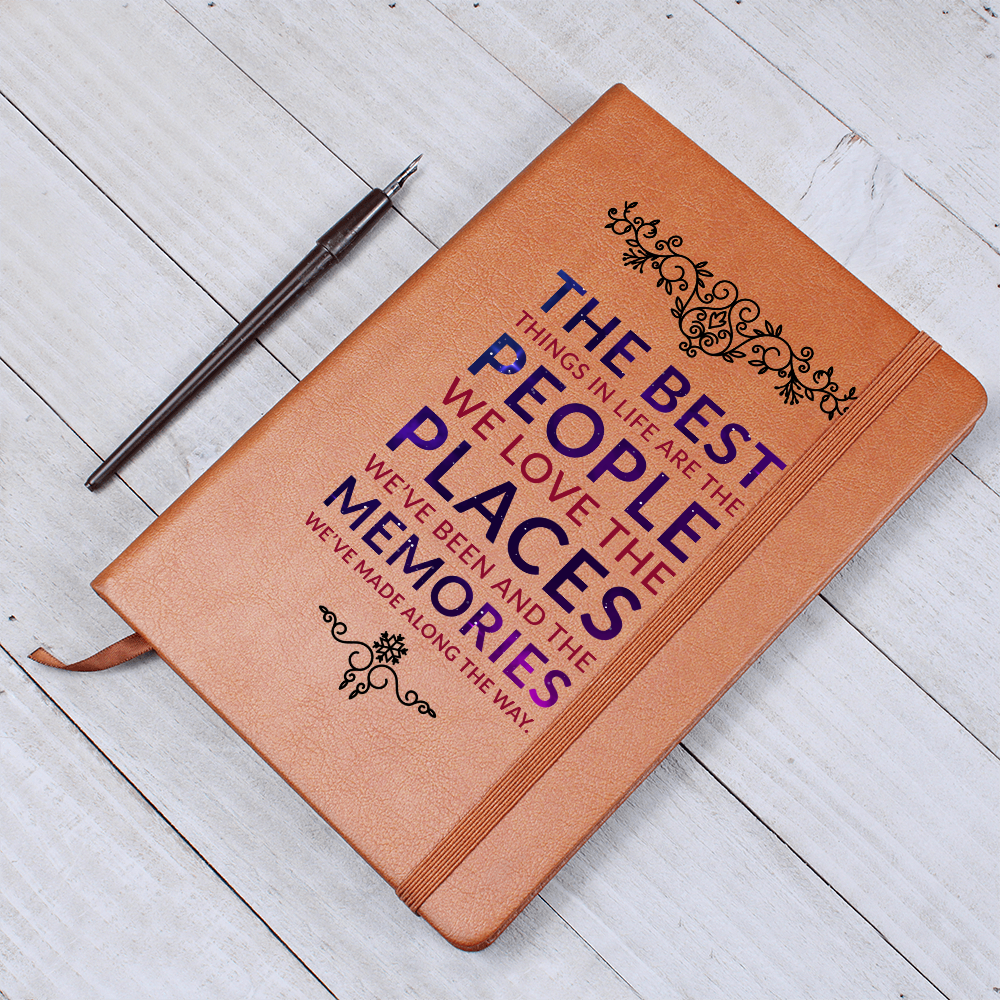 The Best Things In Life Are Free — Graphic Leather Journal