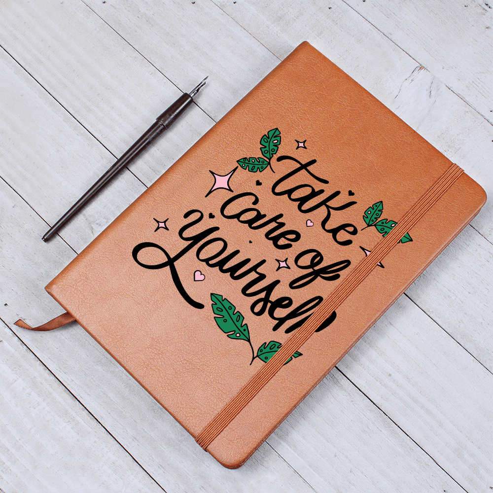 Take Care Of Yourself — Graphic Leather Journal